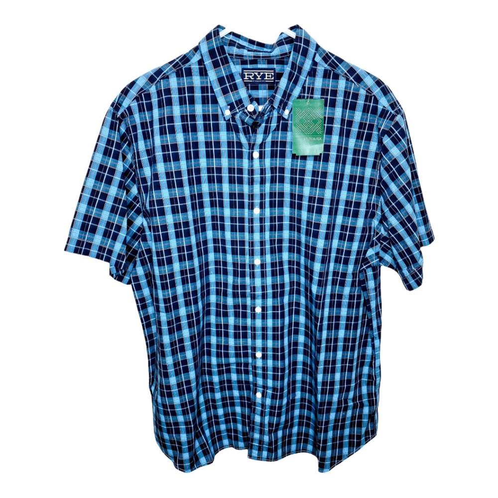 Rye Short Sleeve Button Down Men Shirt